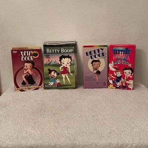 Vintage Betty Boop Cartoons VHS Tapes & DVD’s. USED!!